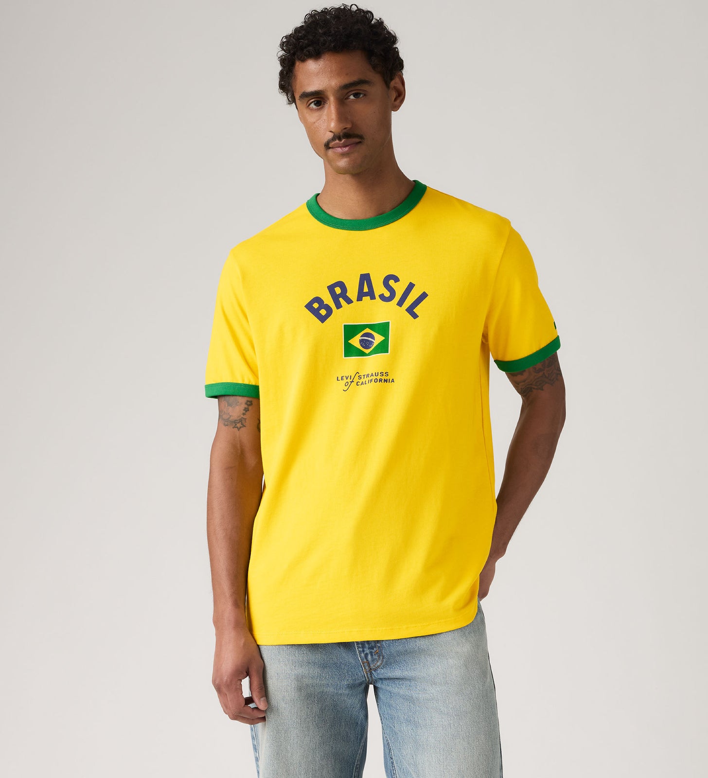 Main 3 - Levi's® Brazil Men's Ringer Tee - 006GW0001