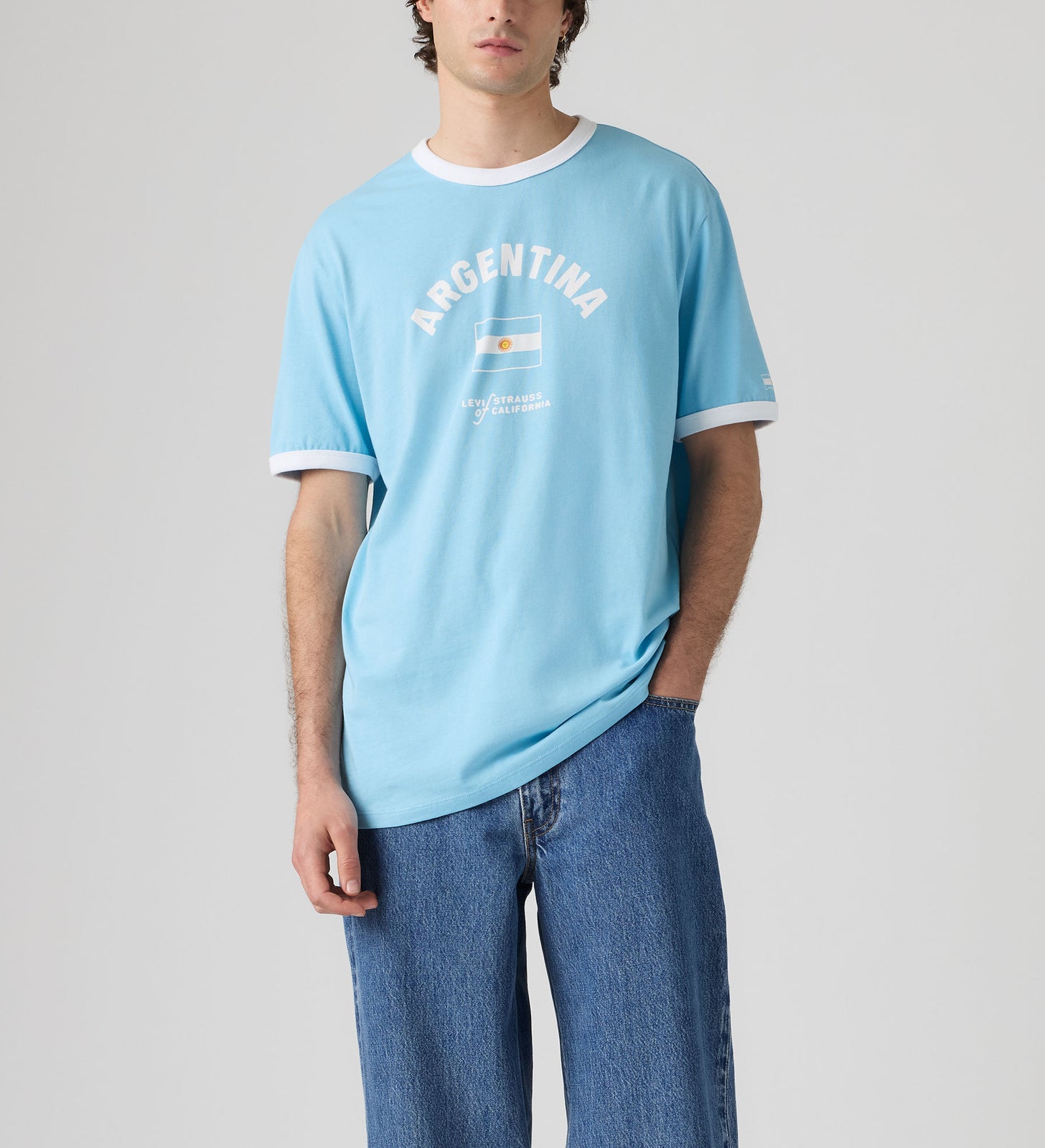 Main 5 - Levi's® Argentina Men's Ringer Tee - 006GW0007