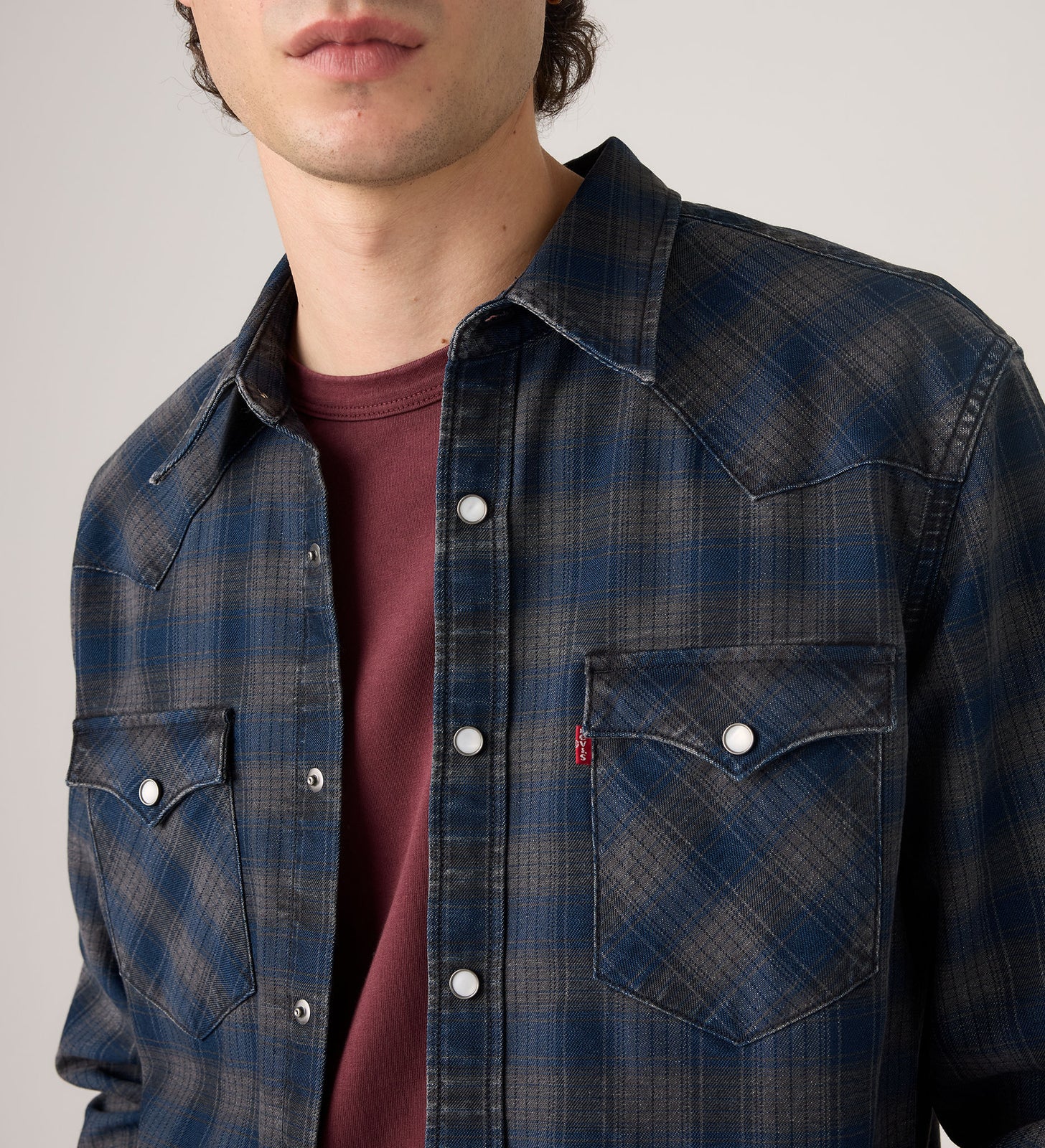 Main 4 - Levi's® Men's Barstow Standard Fit Western Shirt - 857440133