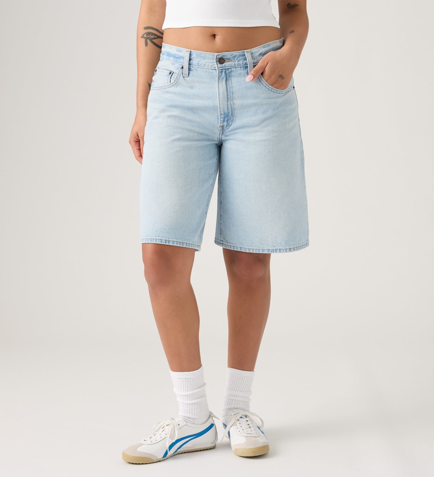 Main 5 - Levi's® Women's Baggy Dad Jorts - 000MJ0000