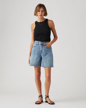 Levi Shorts For Women Women's High Waisted Bermuda Jean Shorts