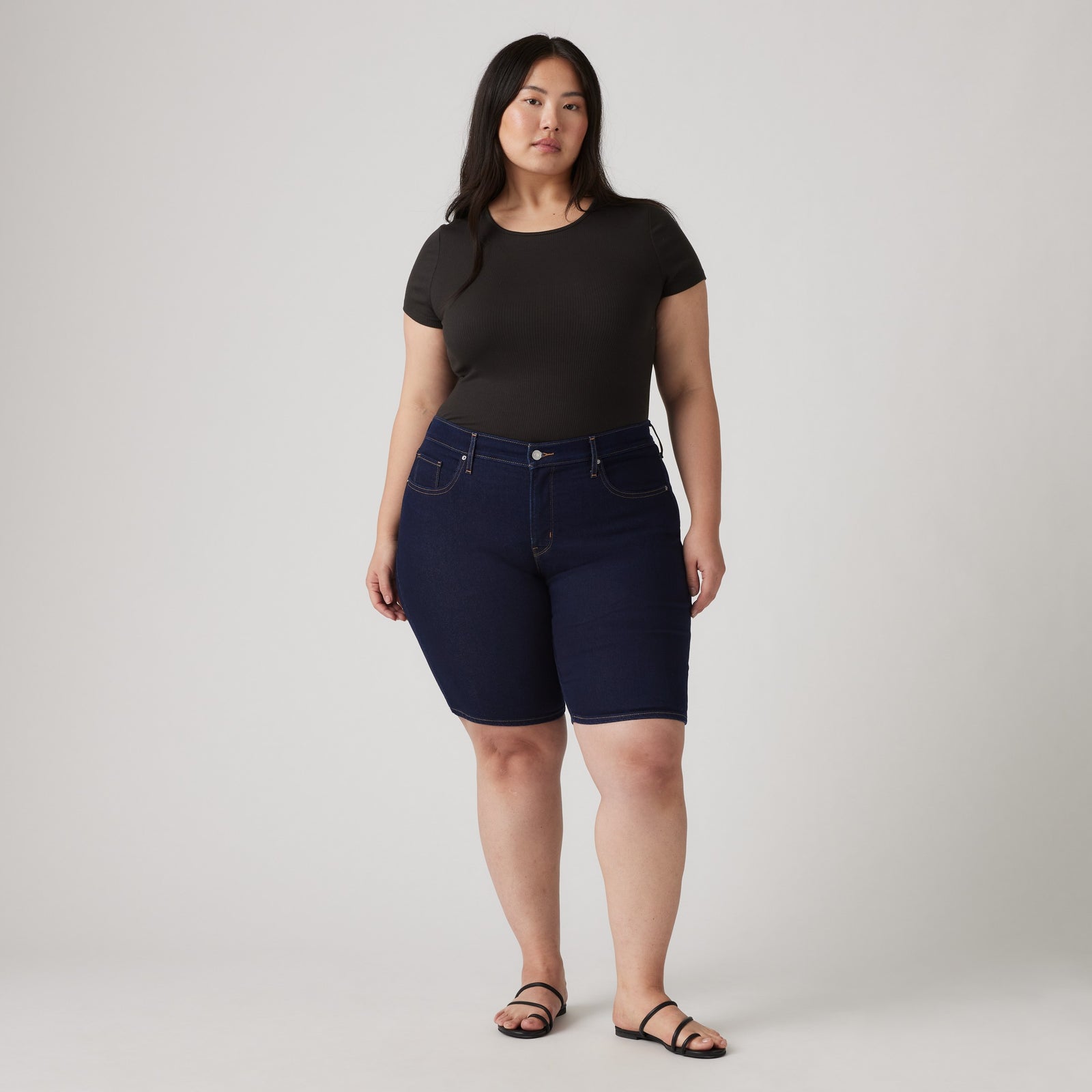 Main 1 - Levi's® Women's Shaping Bermuda Shorts (Plus Size) SCL - 