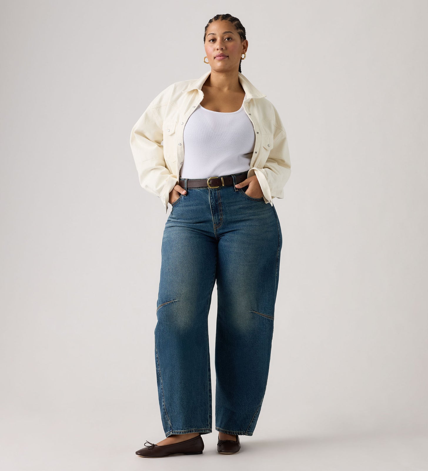 Main 6 - Levi's® Women's Baggy Dad Barrel Jeans - 0039A0001