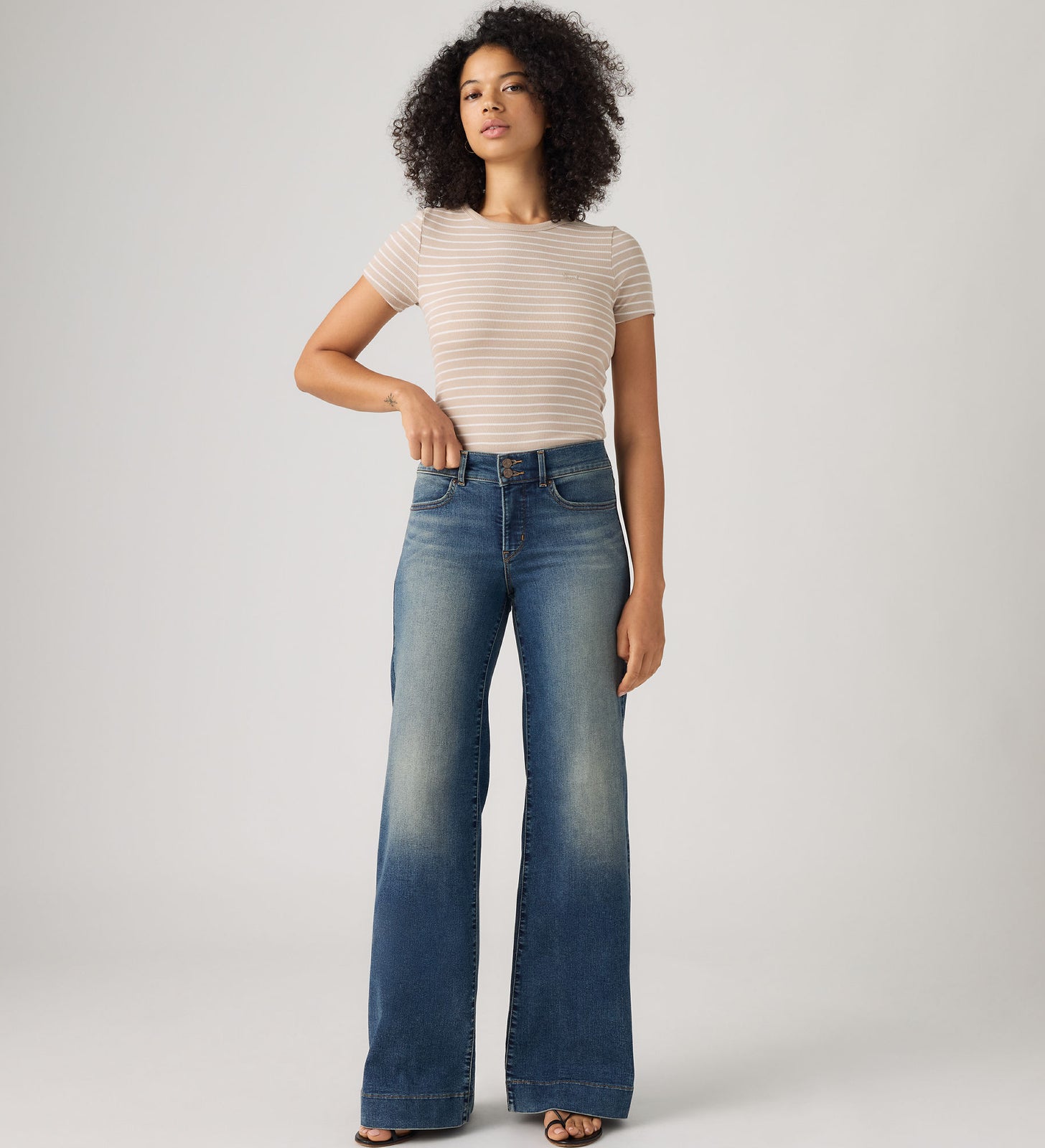 Main 1 - Levi's® Women's 318 Tailored Wide-Leg Jeans - 0081C0000