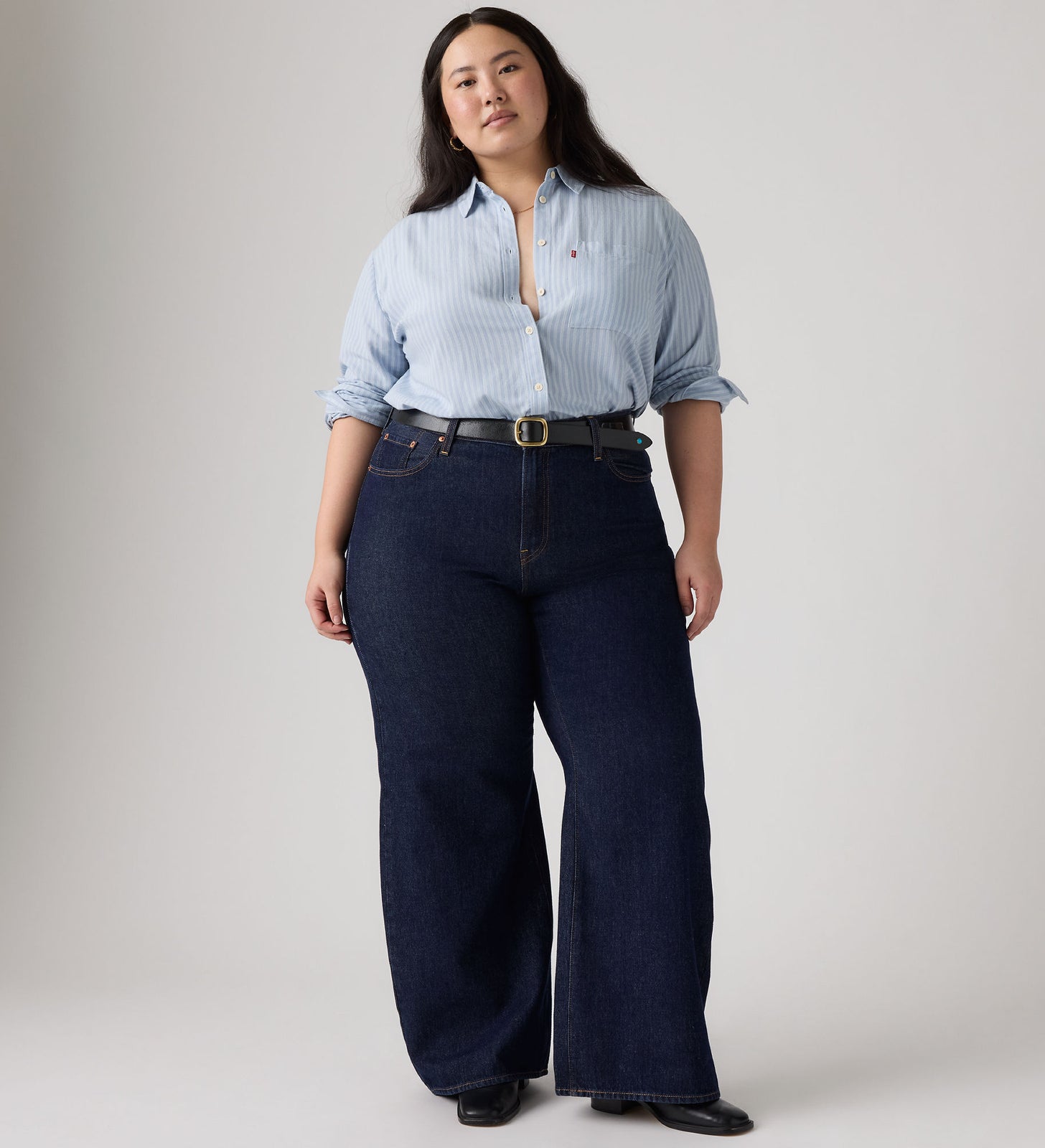 Main 4 - Levi's® Women's Ribcage Wide-Leg Jeans (Plus Size) - A62280002