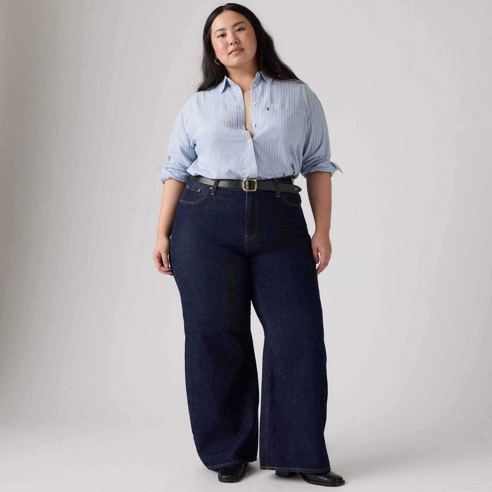 Main 4 - Levi's® Women's Ribcage Wide-Leg Jeans (Plus Size) - A62280002