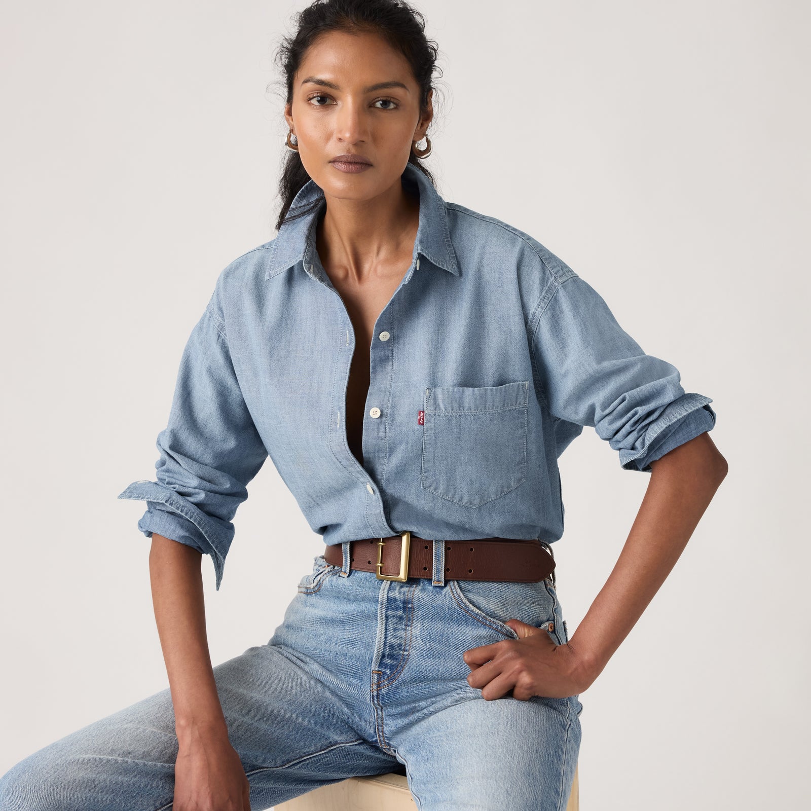 Main 3 - Levi's® Women's Harlie Boyfriend Shirt SCL - 