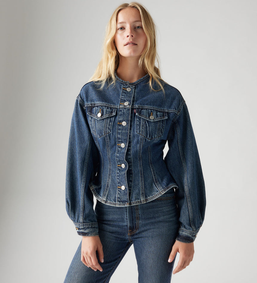 Main 4 - Levi's® Women's Sculpted Trucker Jacket - 001T60001