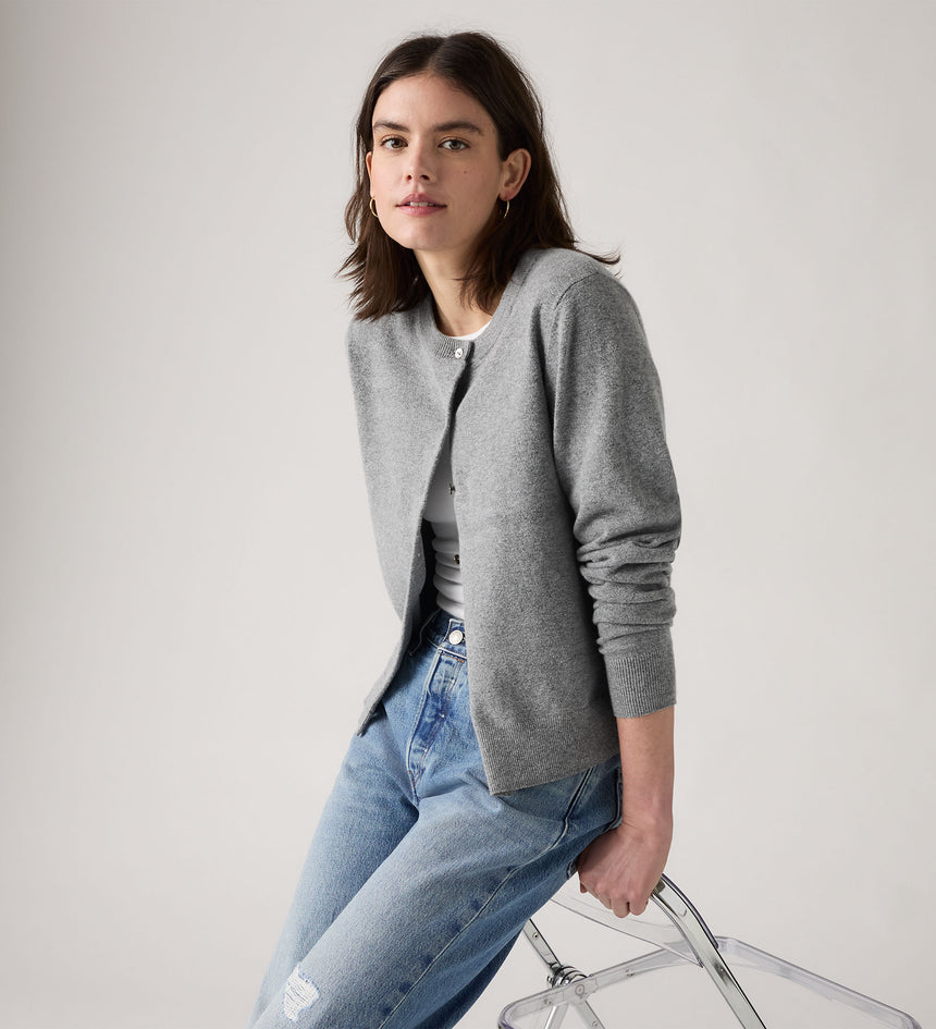 Main 1 - Levi's® Women's Supersoft Crewneck Cardigan - 0037P0001