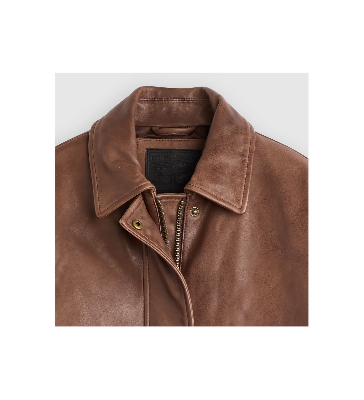 Main 6 - Levi's® Women's Genuine Leather Kennedy Dad Jacket - 003G60003