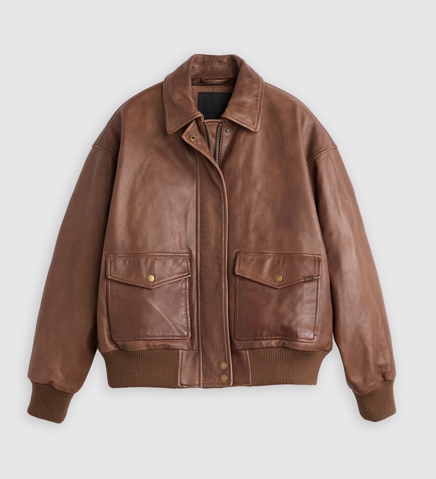 Main 5 - Levi's® Women's Genuine Leather Kennedy Dad Jacket - 003G60003
