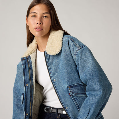 Thumbnail 1 - Levi's® Women's Sherpa Bomber Jacket - 003JF0001