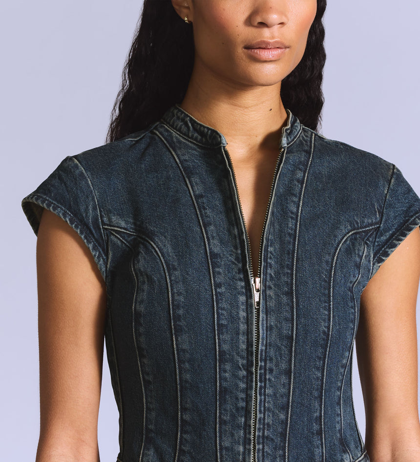 Main 6 - Levi's® Blue Tab Women's Moto Jumpsuit - 003JW0000