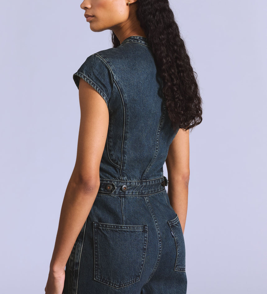 Main 5 - Levi's® Blue Tab Women's Moto Jumpsuit - 003JW0000