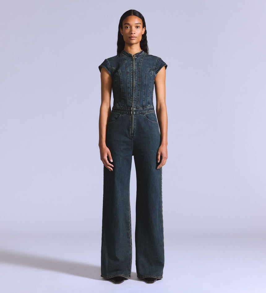 Main 2 - Levi's® Blue Tab Women's Moto Jumpsuit - 003JW0000