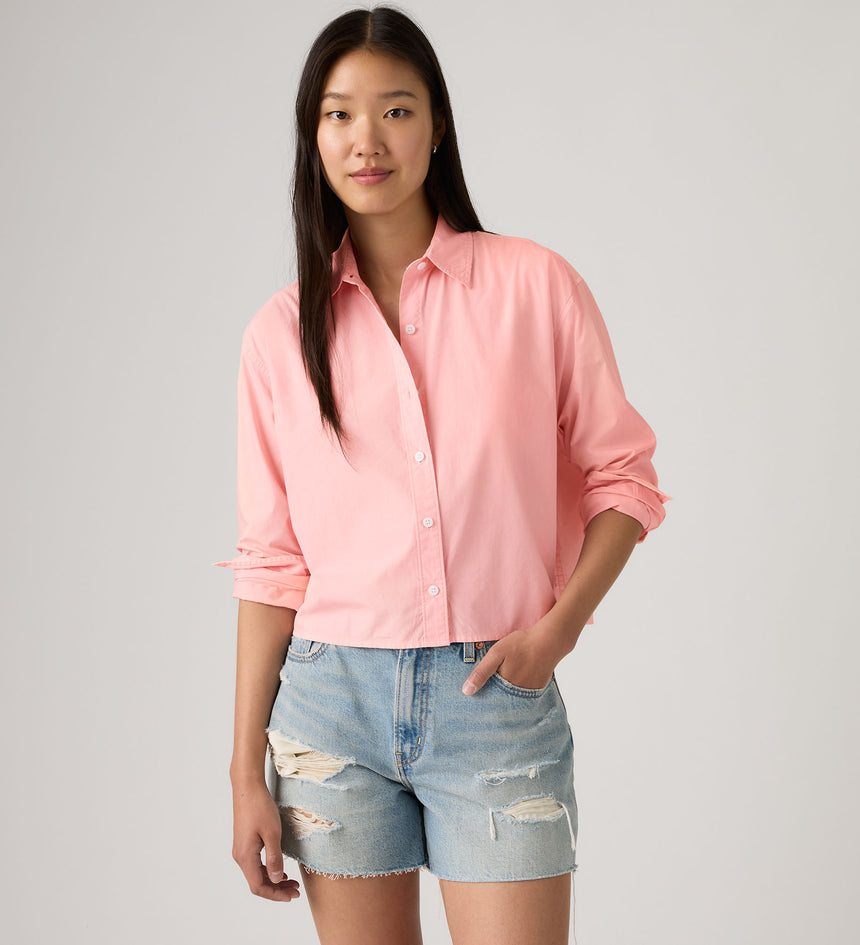 Main 4 - Levi's® Women's Cropped Harlie Shirt - 003P20008