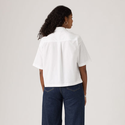Thumbnail 3 - Levi's® Women's Harlie Short-Sleeve Cropped Shirt - 003QI0001