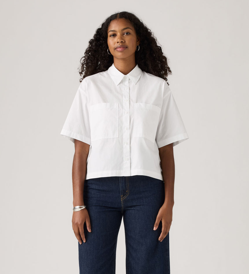 Main 2 - Levi's® Women's Harlie Short-Sleeve Cropped Shirt - 003QI0001