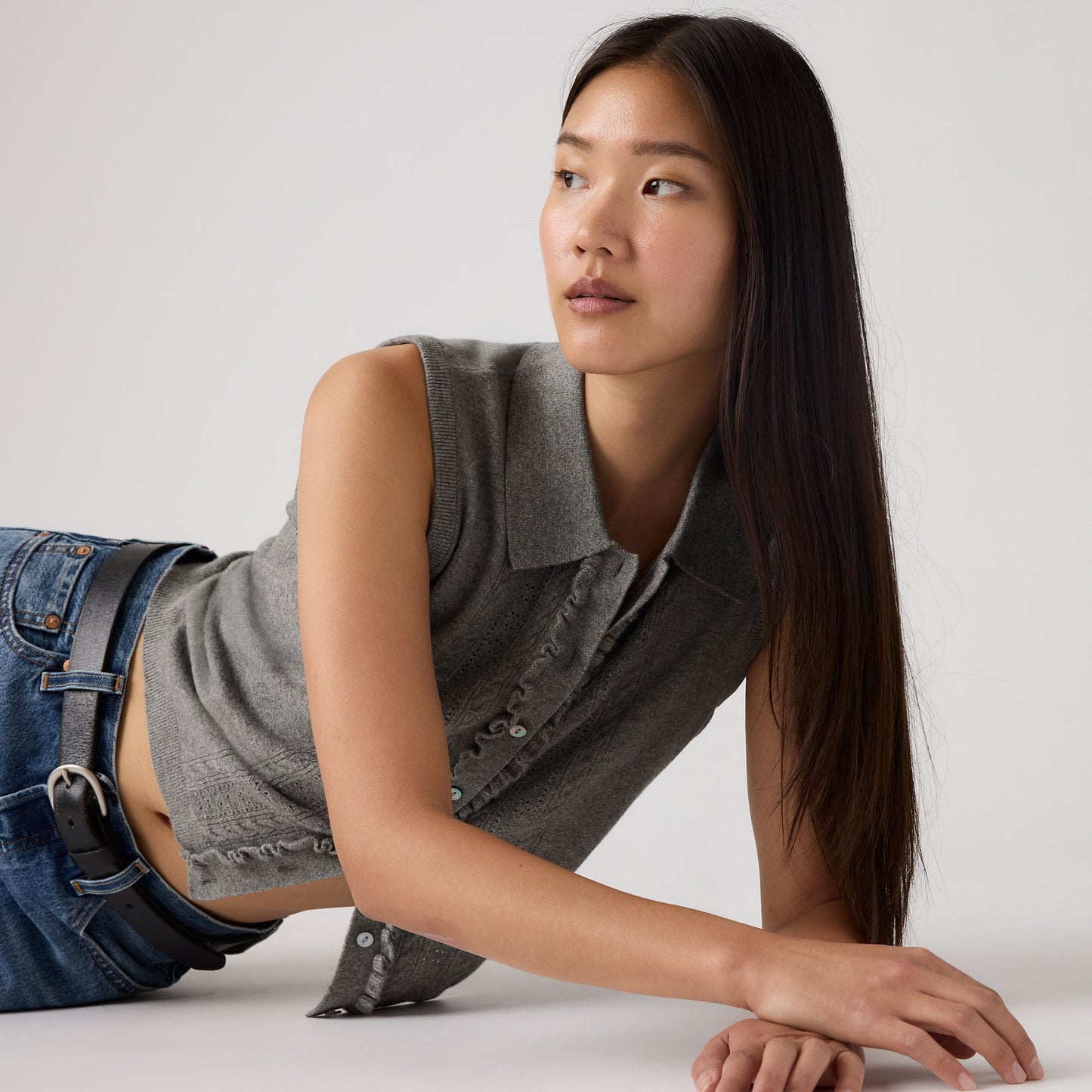 Levi's® Women's Supersoft Mini Ruffle Vest Top