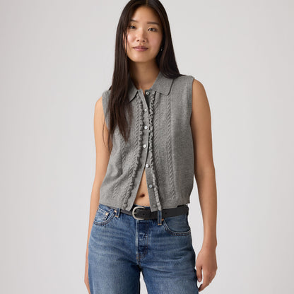 Thumbnail 4 - Levi's® Women's Supersoft Mini Ruffle Vest Top - 005A70000