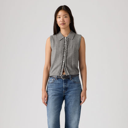 Thumbnail 2 - Levi's® Women's Supersoft Mini Ruffle Vest Top - 005A70000