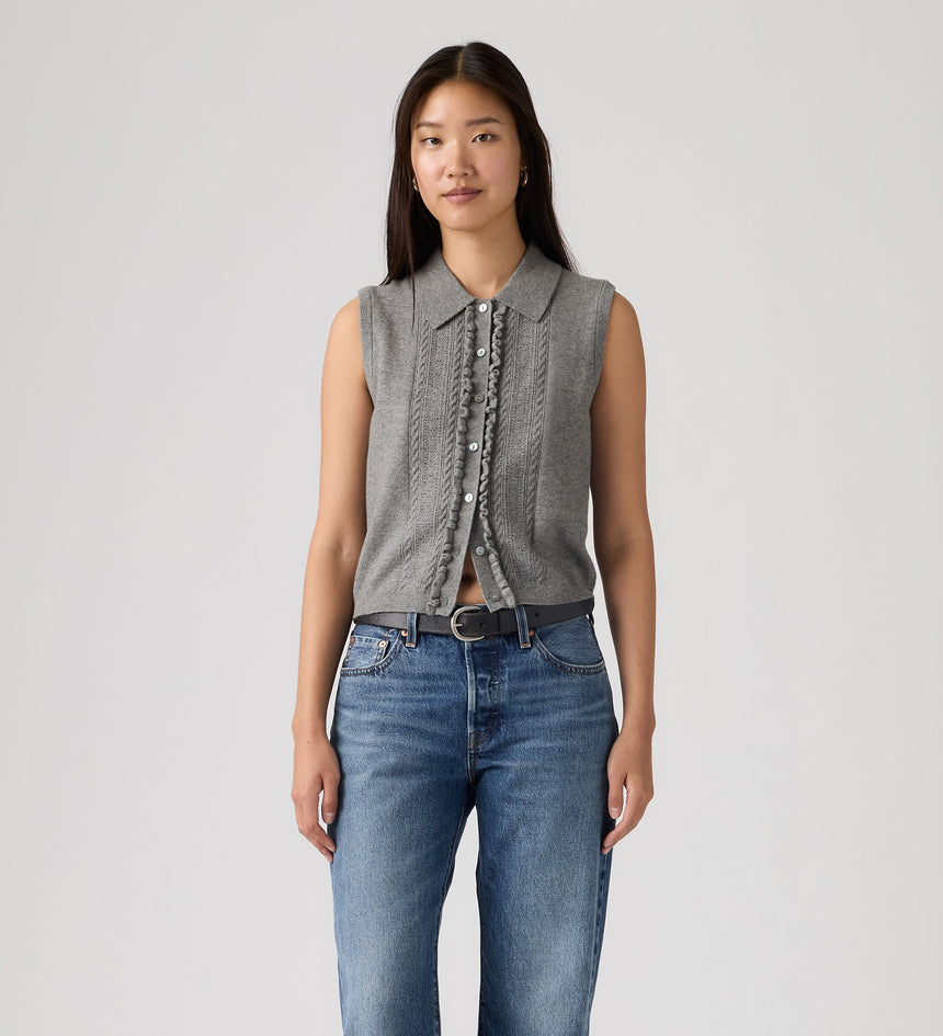 Main 2 - Levi's® Women's Supersoft Mini Ruffle Vest Top - 005A70000