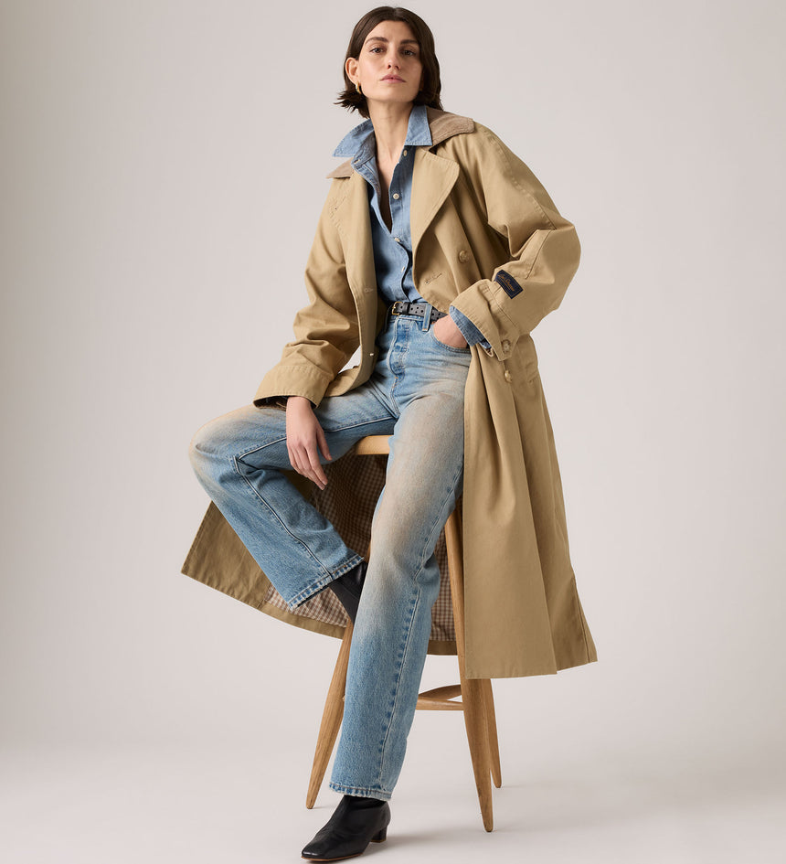 Main 1 - Levi's® Women's Bree Classic Long Trench Coat - 005AP0003