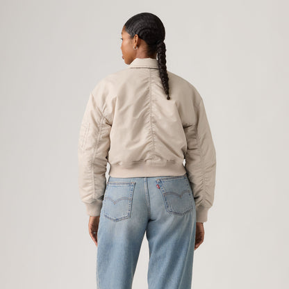Thumbnail 4 - Levi's® Women's Bowie Cropped Bomber Jacket - 005AQ0002