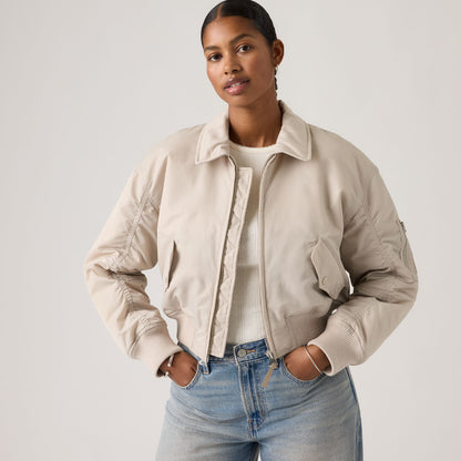 Thumbnail 3 - Levi's® Women's Bowie Cropped Bomber Jacket - 005AQ0002