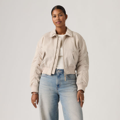 Thumbnail 2 - Levi's® Women's Bowie Cropped Bomber Jacket - 005AQ0002