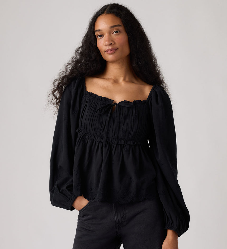 Main 3 - Levi's® Women's Ottie Long-Sleeve Blouse - 005ZT0000