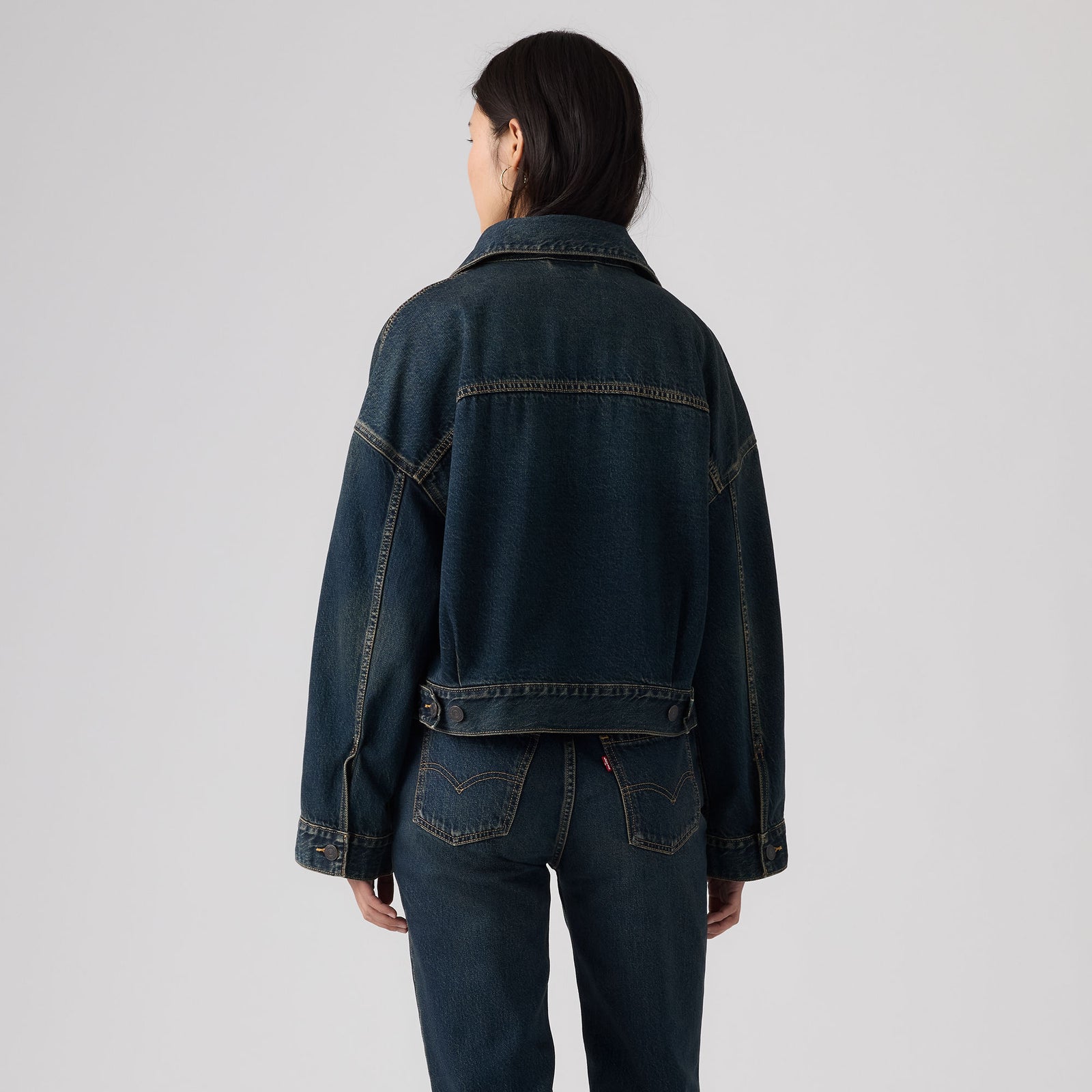 Main 3 - Levi's® Women's Loose Crop Trucker Jacket - 0089L0007
