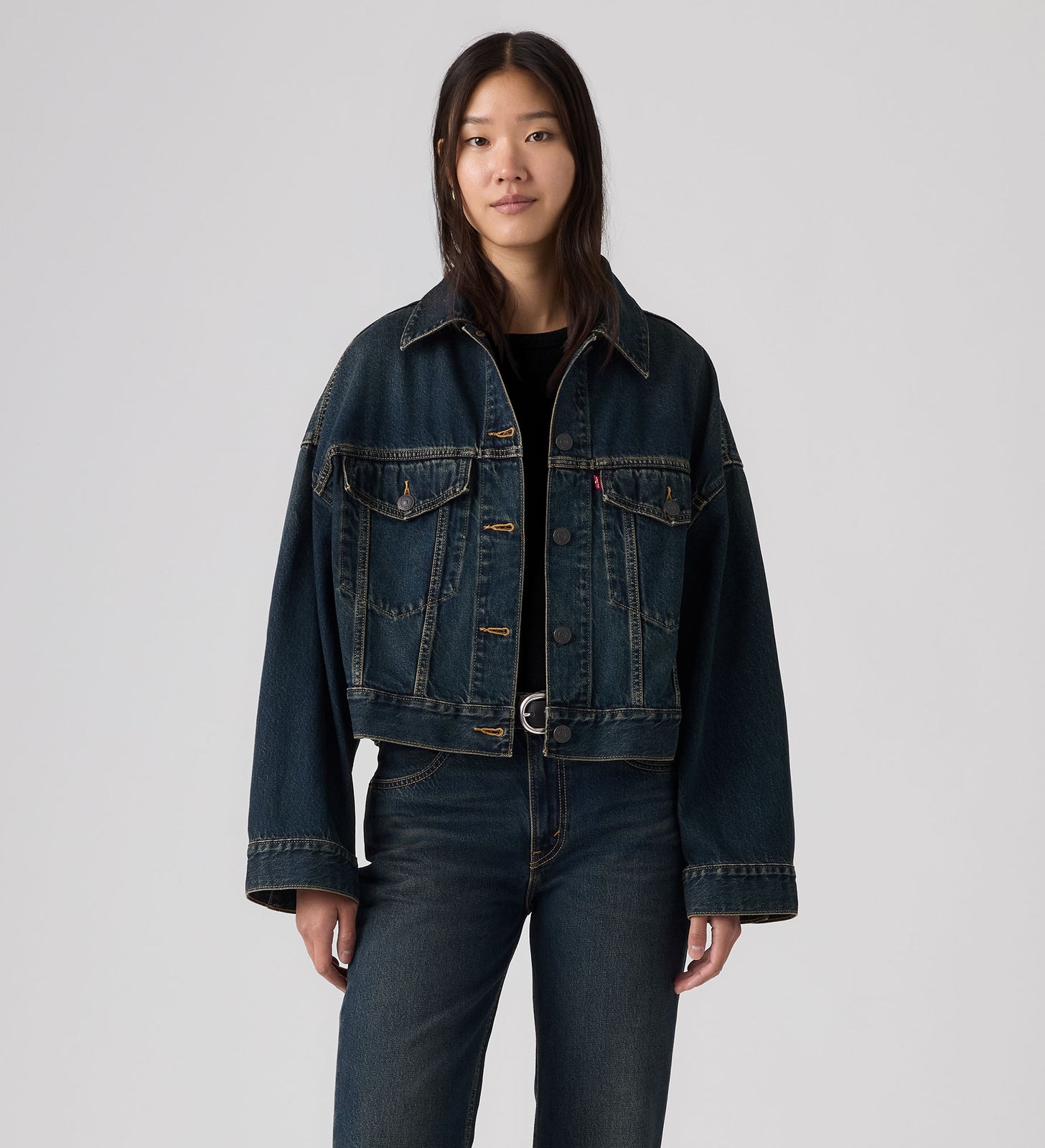 Main 2 - Levi's® Women's Loose Crop Trucker Jacket - 0089L0007