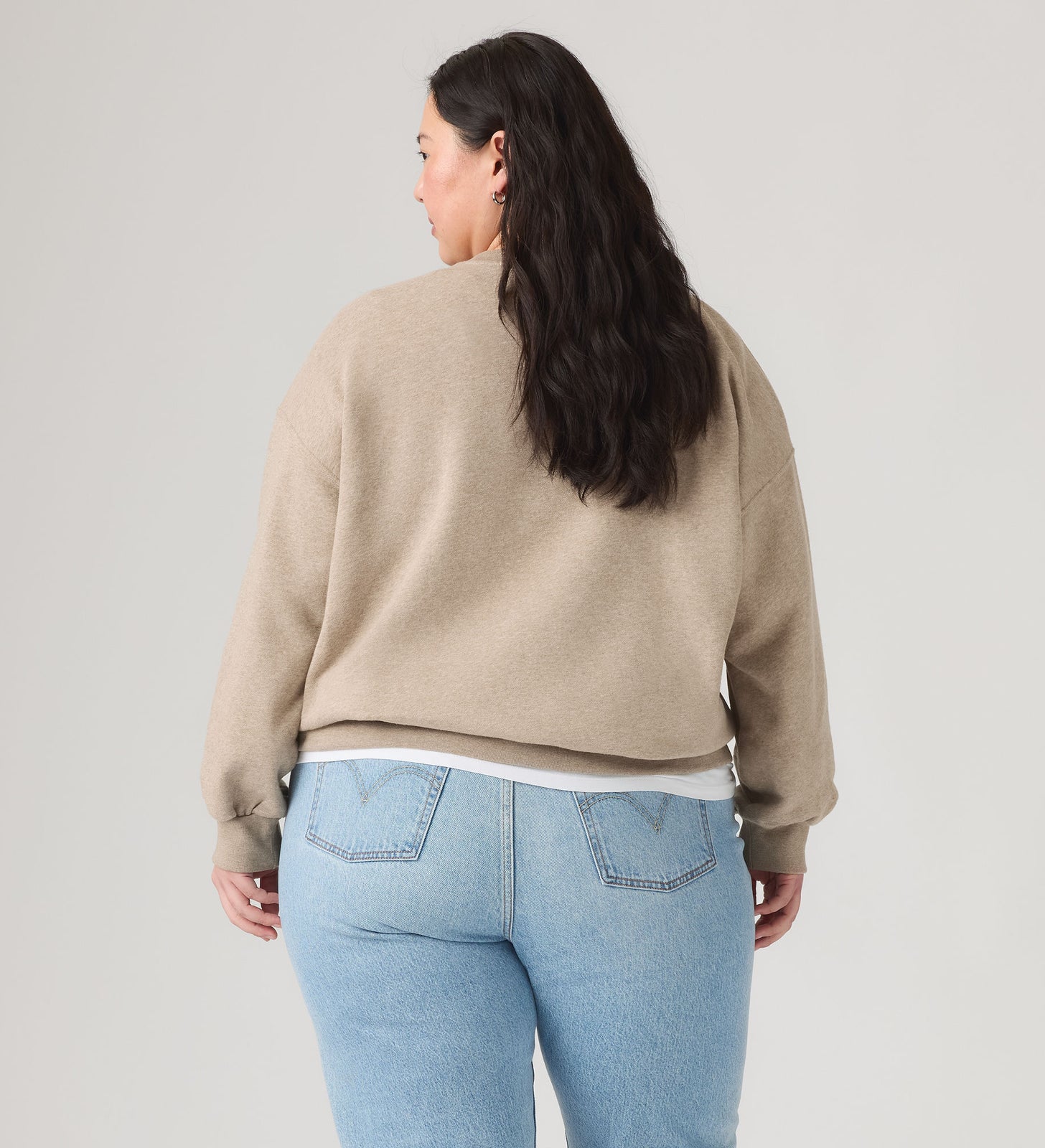 Main 4 - Levi's® Women's Everyday Crewneck Sweatshirt (Plus Size) - 009AX0001