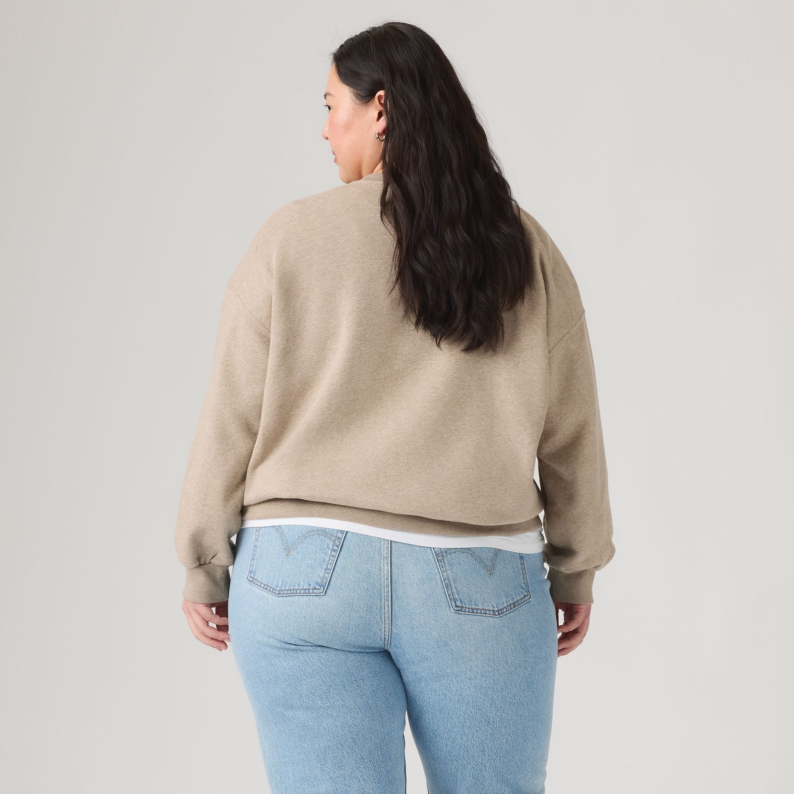 Main 4 - Levi's® Women's Everyday Crewneck Sweatshirt (Plus Size) - 009AX0001
