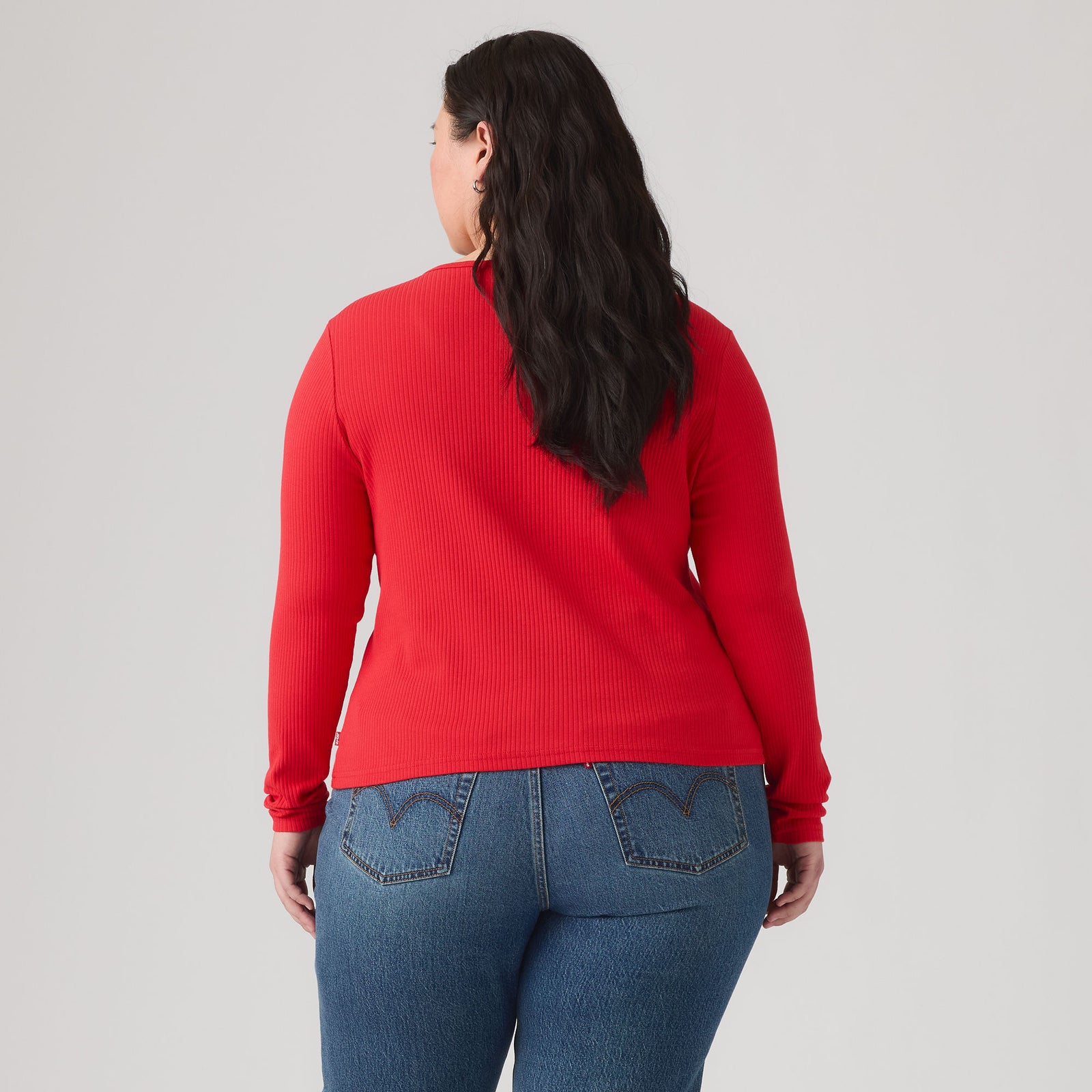 Main 3 - Levi's® Women's Austen Button-Up Long-Sleeve Top (Plus Size) - 009AZ0001