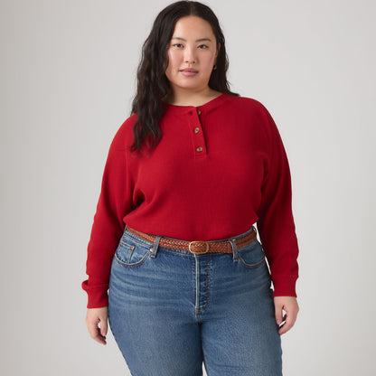 Thumbnail 3 - Levi's® Women's Lassen Henley (Plus Size) - 009B00003