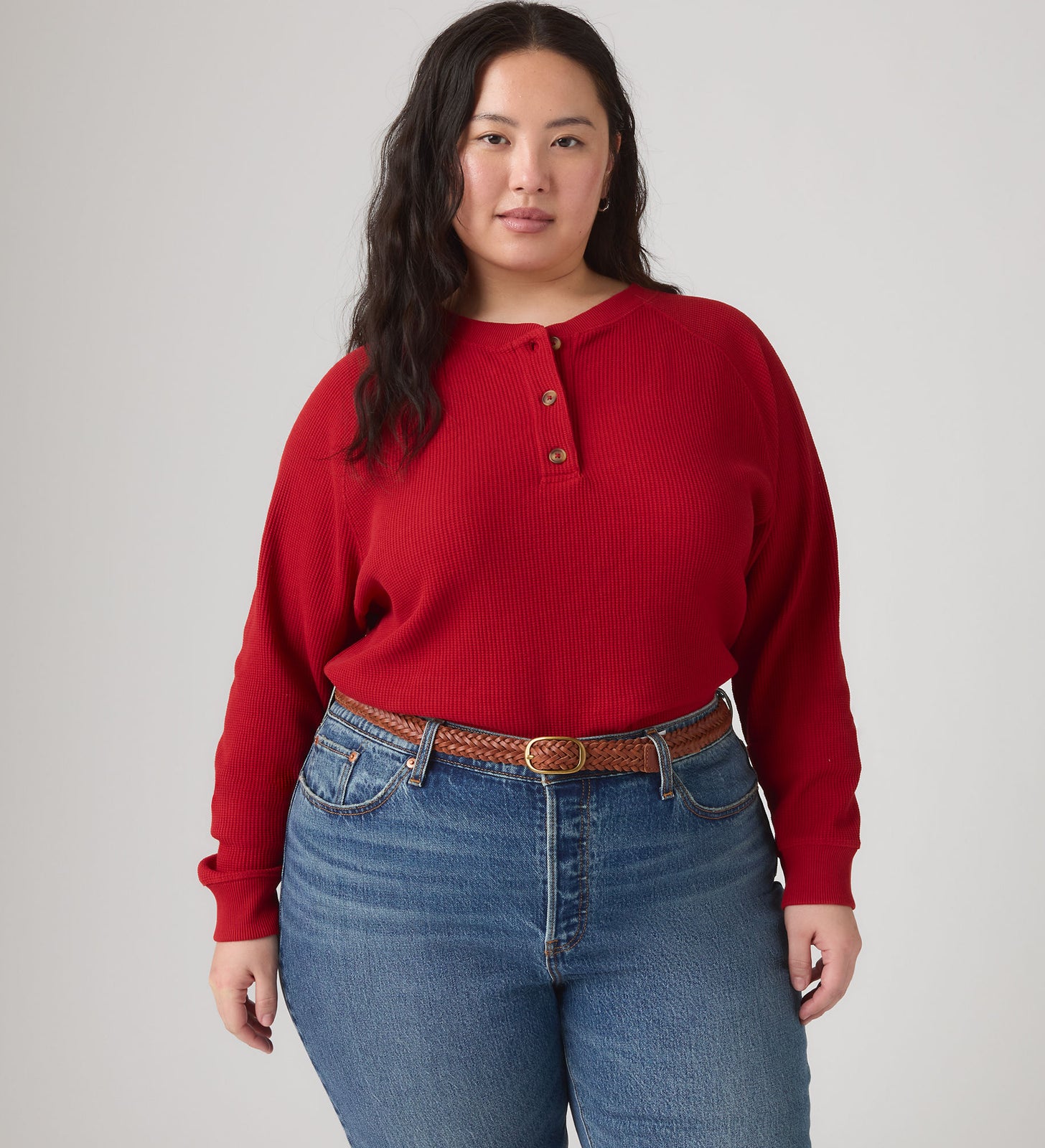 Main 3 - Levi's® Women's Lassen Henley (Plus Size) - 009B00003