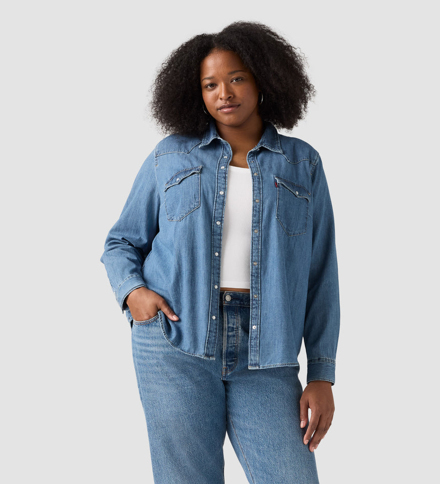 Main 1 - Levi's® Women's Essential Western Shirt (Plus Size) - 577840006