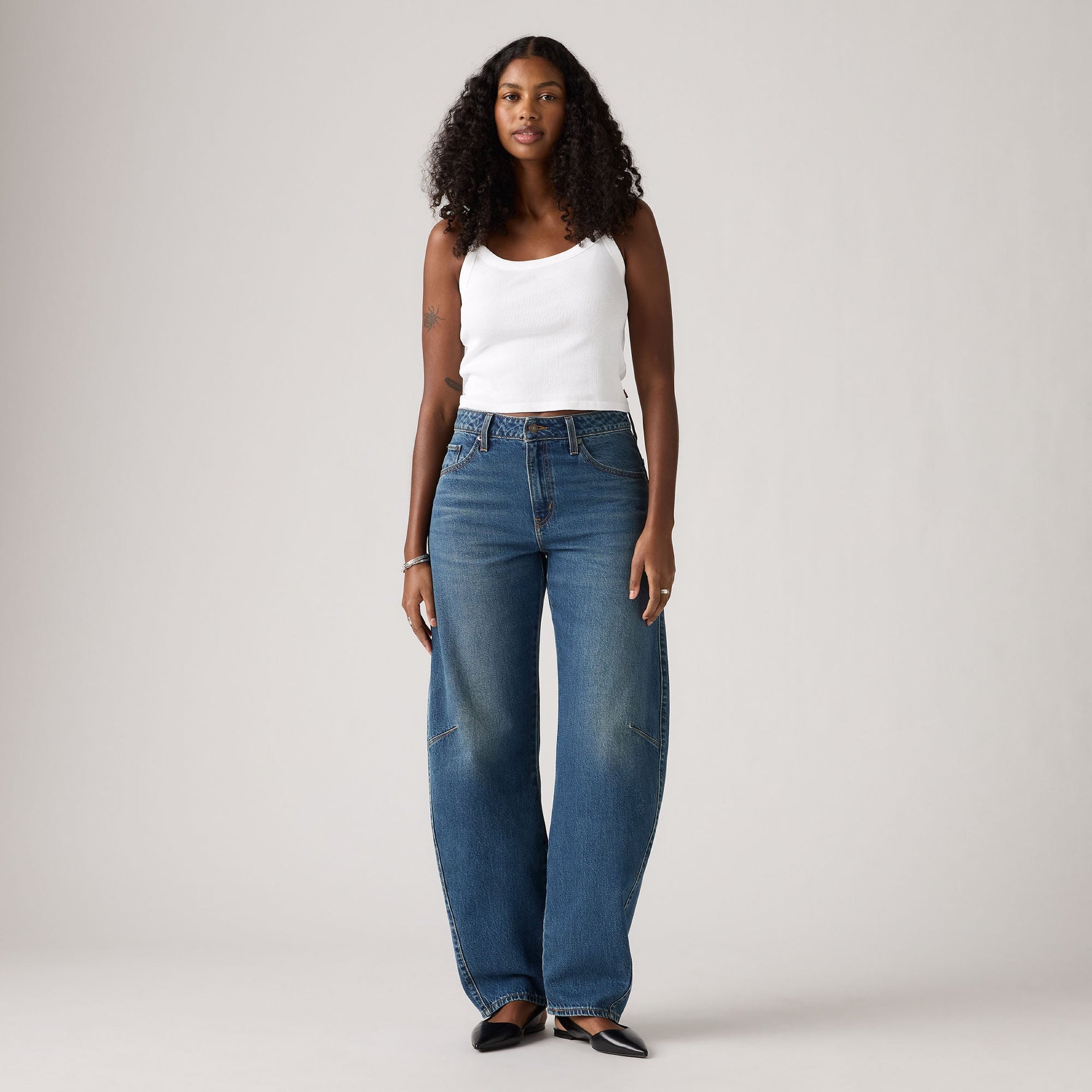 Women's Loose Fit Baggy Dad Barrel Jeans – Most Wanted