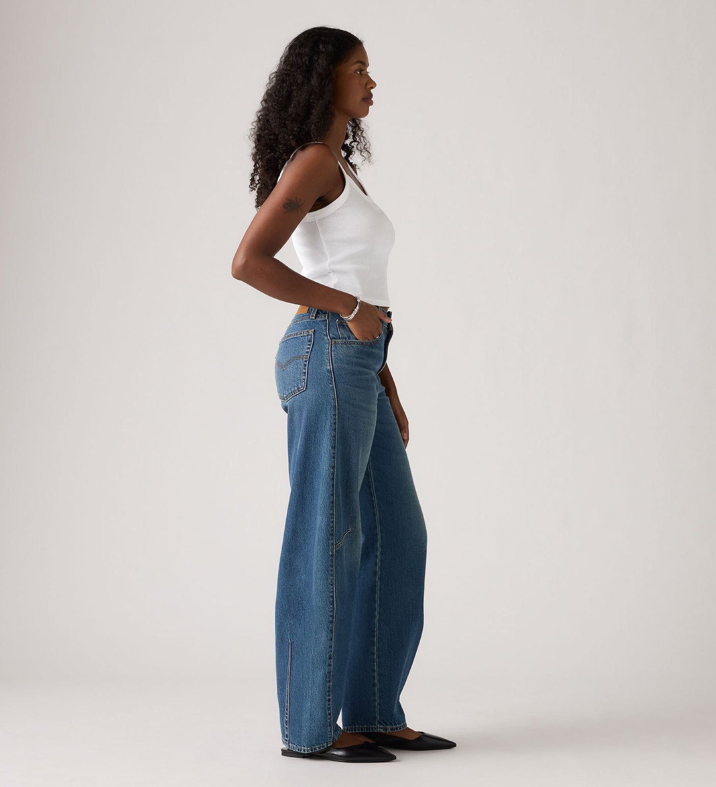 Main 3 - Levi's® Women's Baggy Dad Barrel Jeans - 0039A0001