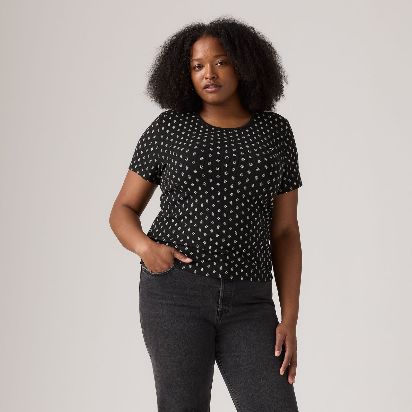 Main 3 - Levi's® Women's Hayes Short-Sleeve T-Shirt (Plus Size) SCL - 