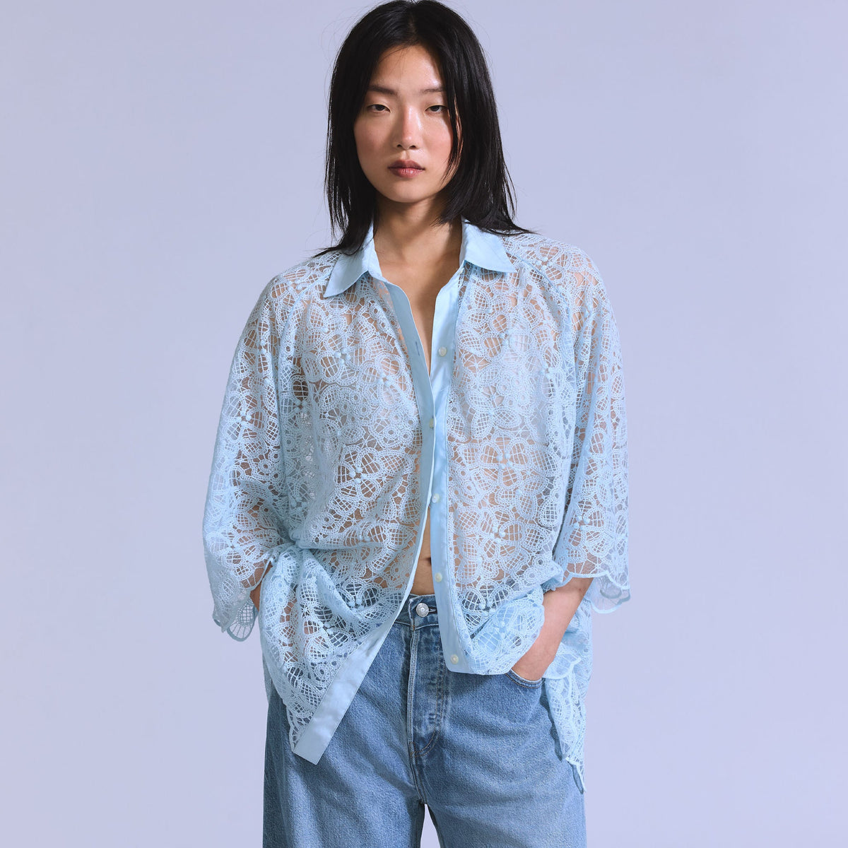 Levi's® Blue Tab™ Women's Lace Woven Shirt SCL