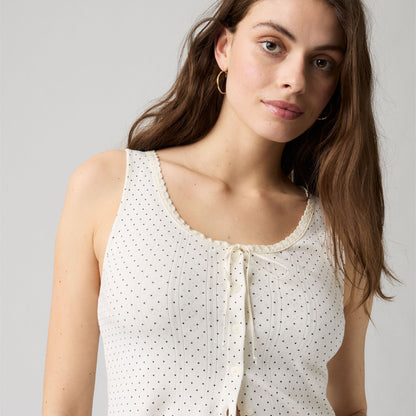 Thumbnail 4 - Levi's® Dry Goods Women's Pointelle Lace Tank - 0086L0000