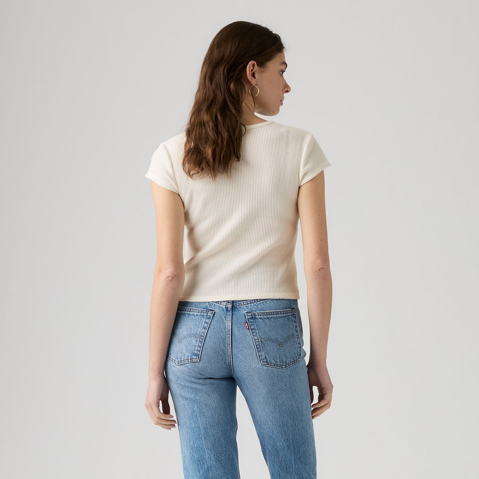 Main 2 - Levi's® Dry Goods Women's Waffle Cap Tee - 003PW0007