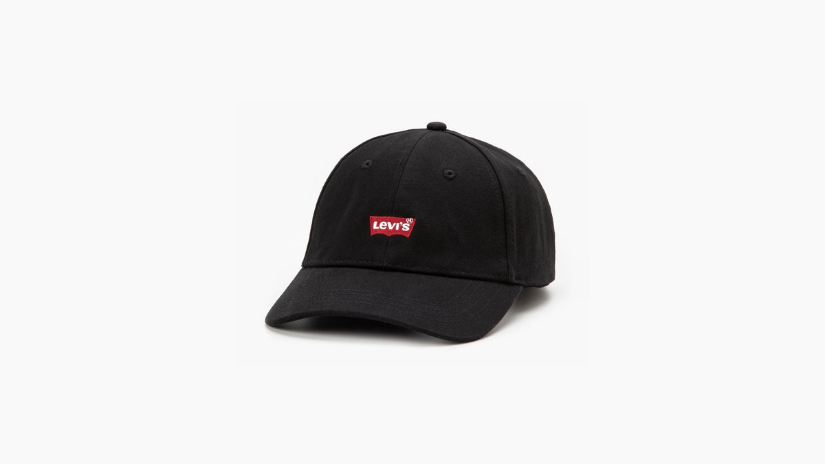 Black Levi's Flexfit cap with logo
