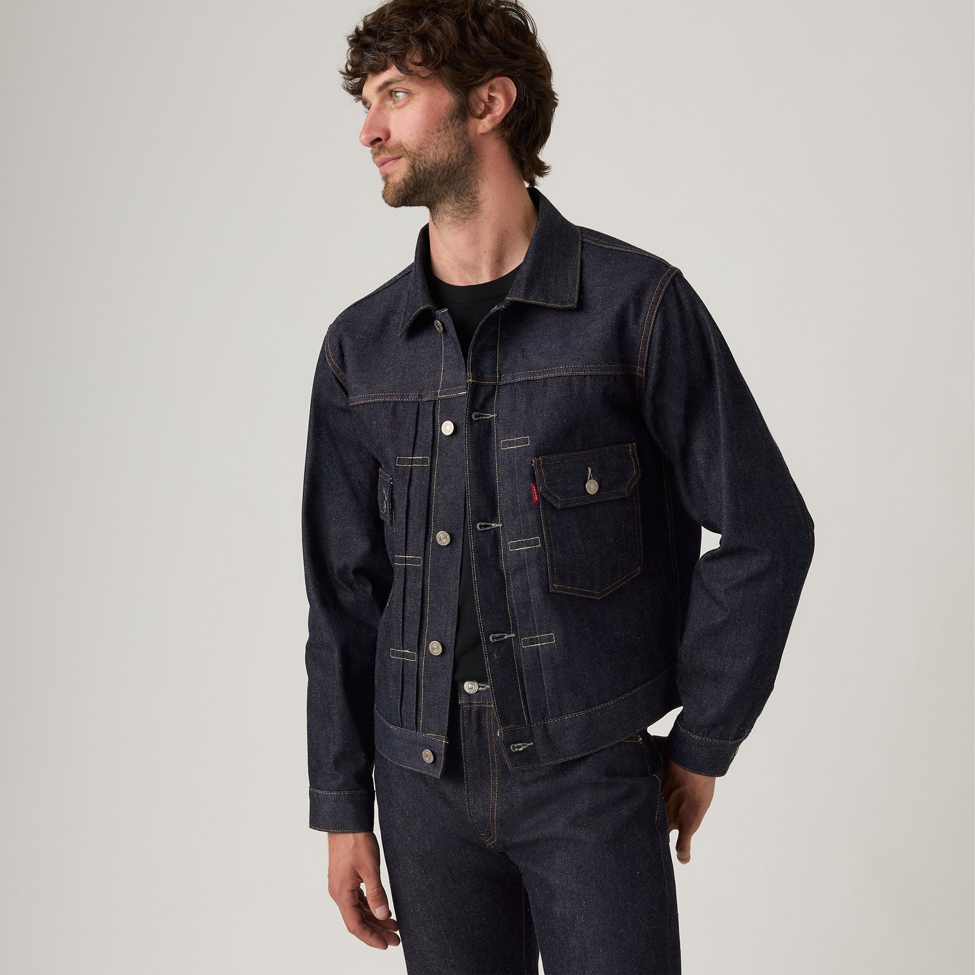 ジャケット・アウター Denim Tracker Jacket INDIGO VINTAGE WASH Kaptain Sunshine Denim Tracker Jacket Indigo Vintage Wash