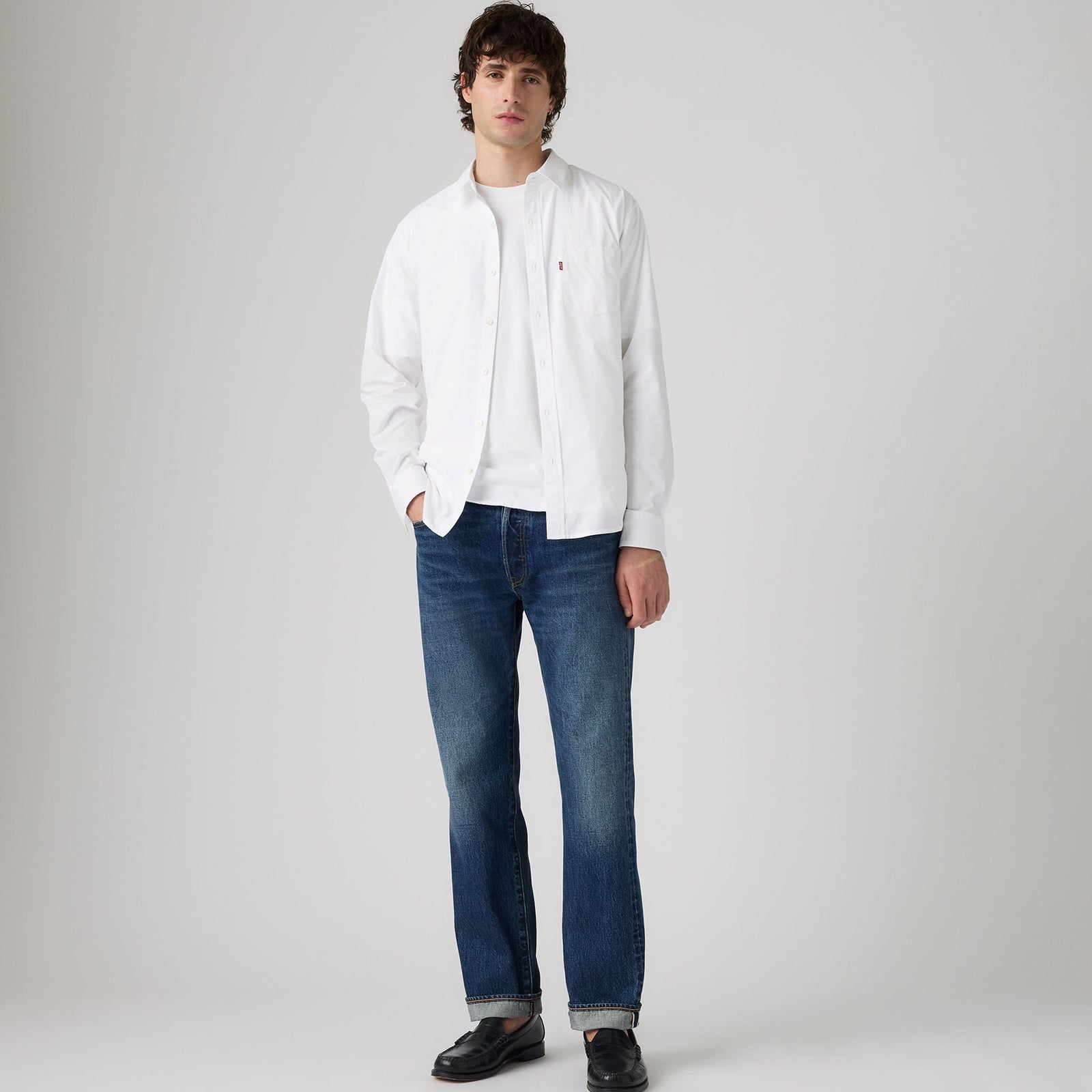 Main 1 - Levi's® Men's 501® Original Selvedge Jeans - 005013908