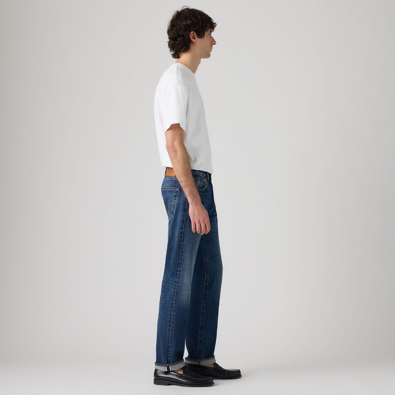 Main 4 - Levi's® Men's 501® Original Selvedge Jeans - 005013908