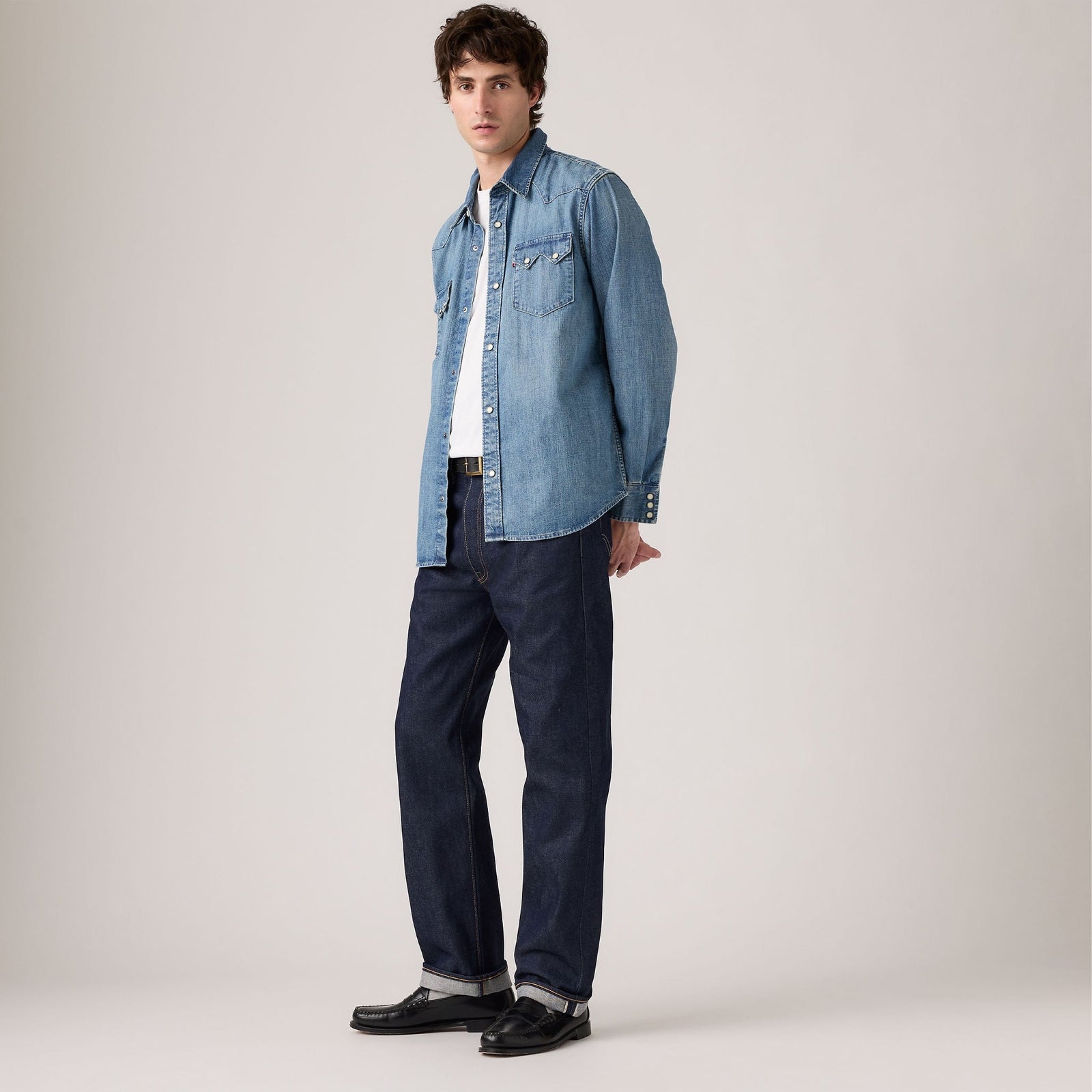 Main 1 - Levi's® Men's 501® Original Shrink-to-Fit™ Selvedge Jeans - 005013722